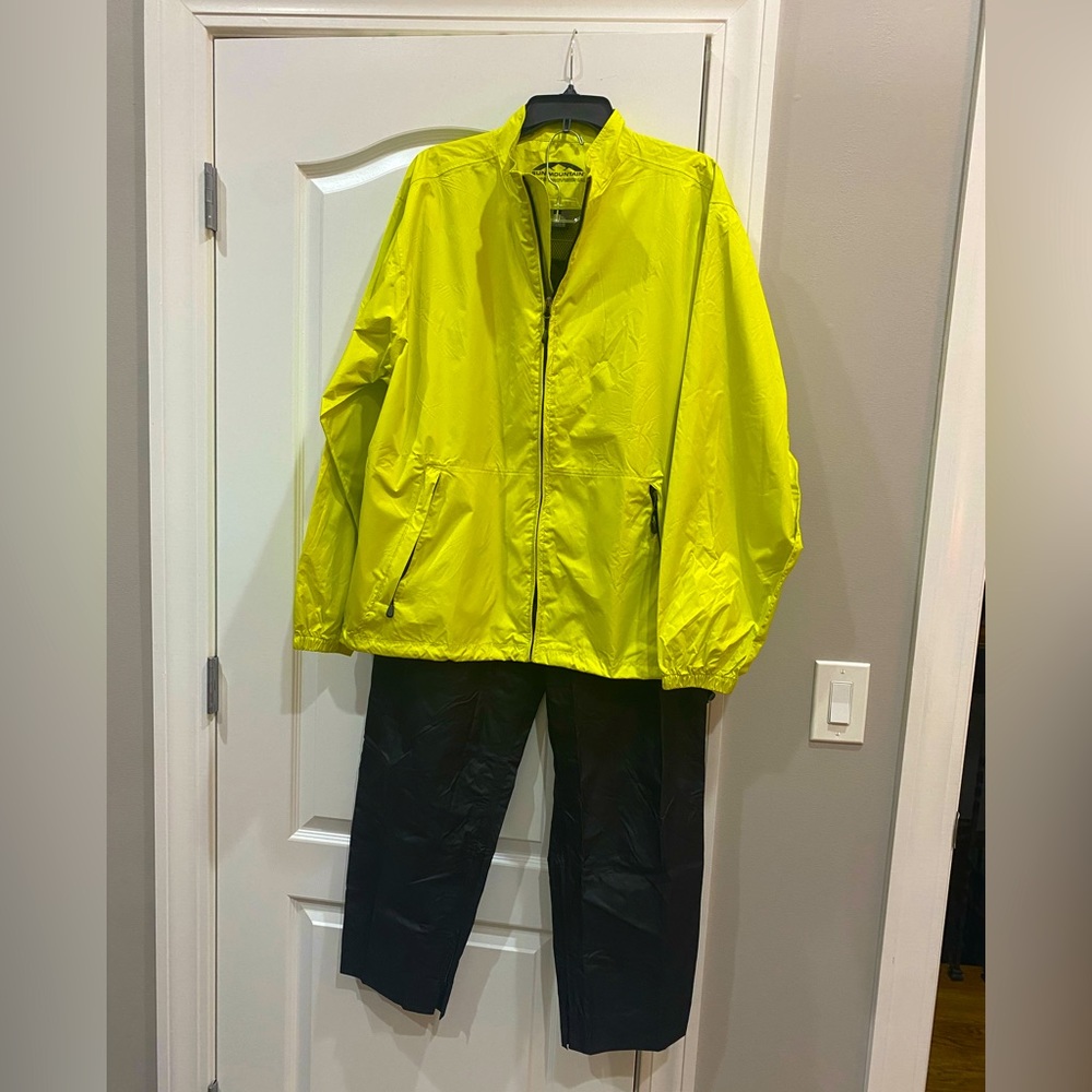 NEW Sun Mountain Men’s Rain Suit with Travel Pouch